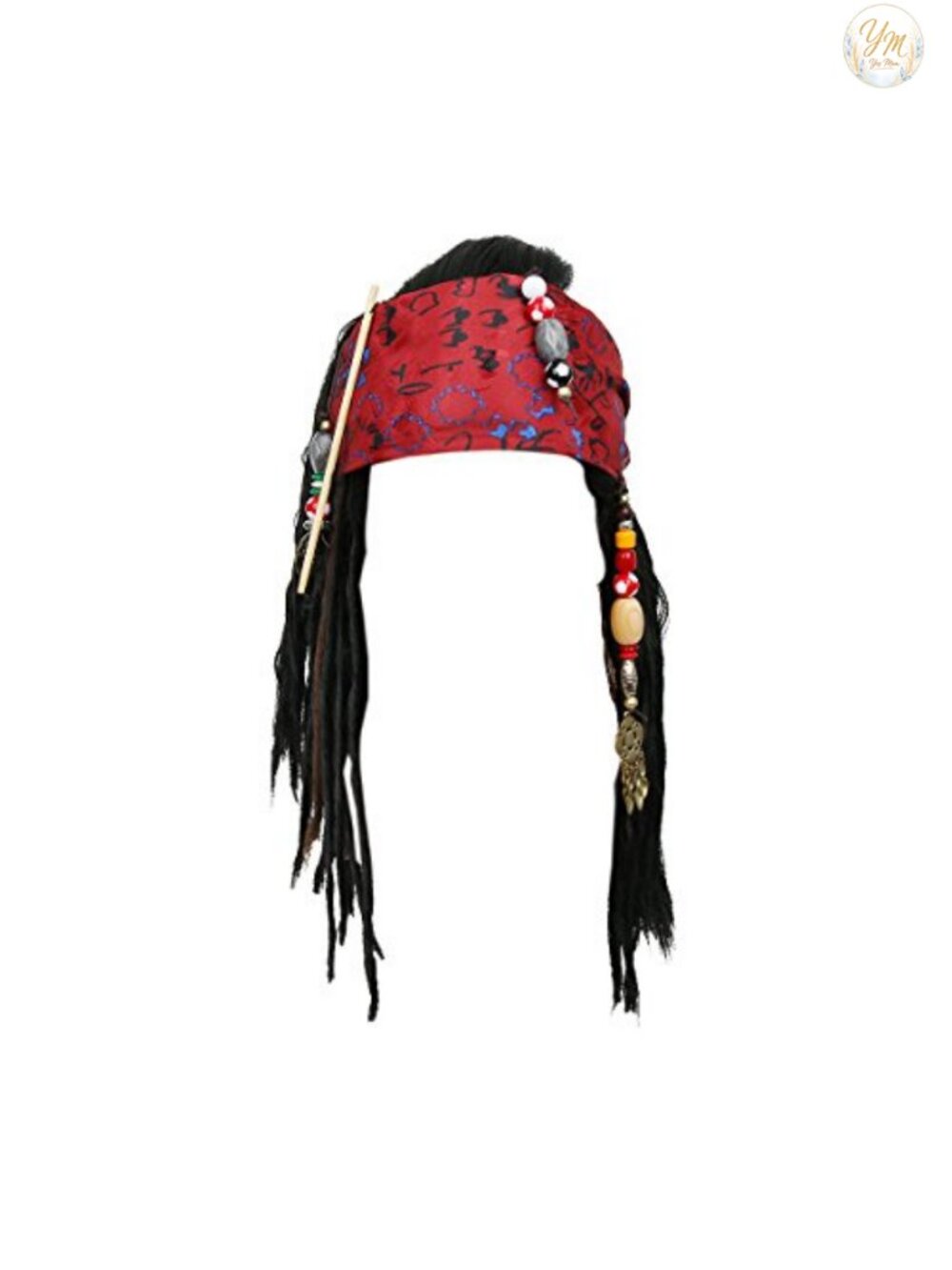 Pirate Wig Synthetic Dreadlocks Bandana Jack Sparrow Halloween Costume